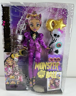 Monster High Clawdeen Wolf Doll In Monster Ball Party Fashion With Accessories