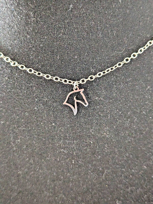 Halskette ''Pferd''. Silber Kette. Geschenk Freundin Süß. Horse Trend Zoo Tiere