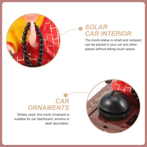 Lindas decoraciones de coche cabeza sacudida muñeca adornos y mujeres estatuas de Buda - Imagen 9 de 16
