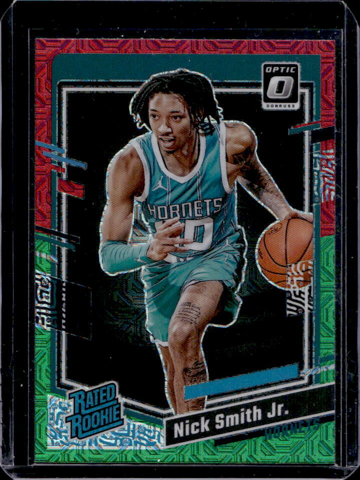 2023-24 Donruss Optic Nick Smith Jr. Choice Red Green Prizm Rated Rookie #224