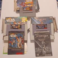 3 LOT - SNES Super Nintendo Star Wars Empire Strikes Back Return of the Jedi CIB