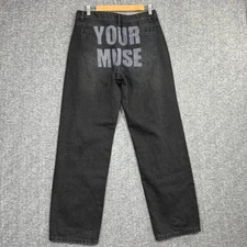 Musera Baggy Jeans size Small Black Your Muse NEW