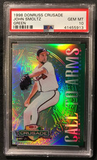 🔥1998 Donruss CRUSADE GREEN CALL TO ARMS JOHN SMOLTZ PSA 10 GEM 033/250 BRAVES!