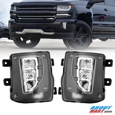For 2016-2018 Chevy Silverado 1500 Led Fog Lights Lamp Wwiring 16-18 Leftright