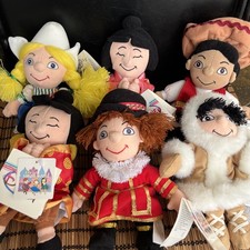 Vintage Disney Store It  s A Small World Bean Bag Plush Lot of 6 With Tags