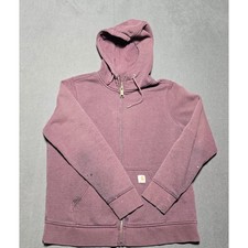 Carhartt Full Zip Hoodie Purple Youth L 12-14 Relaxed Fit Workwear