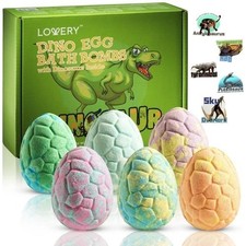 12-Pc. Dinosaur Bath Bombs Gift Set, 6 Bath Bomb Toys with Surprises inside, Kid
