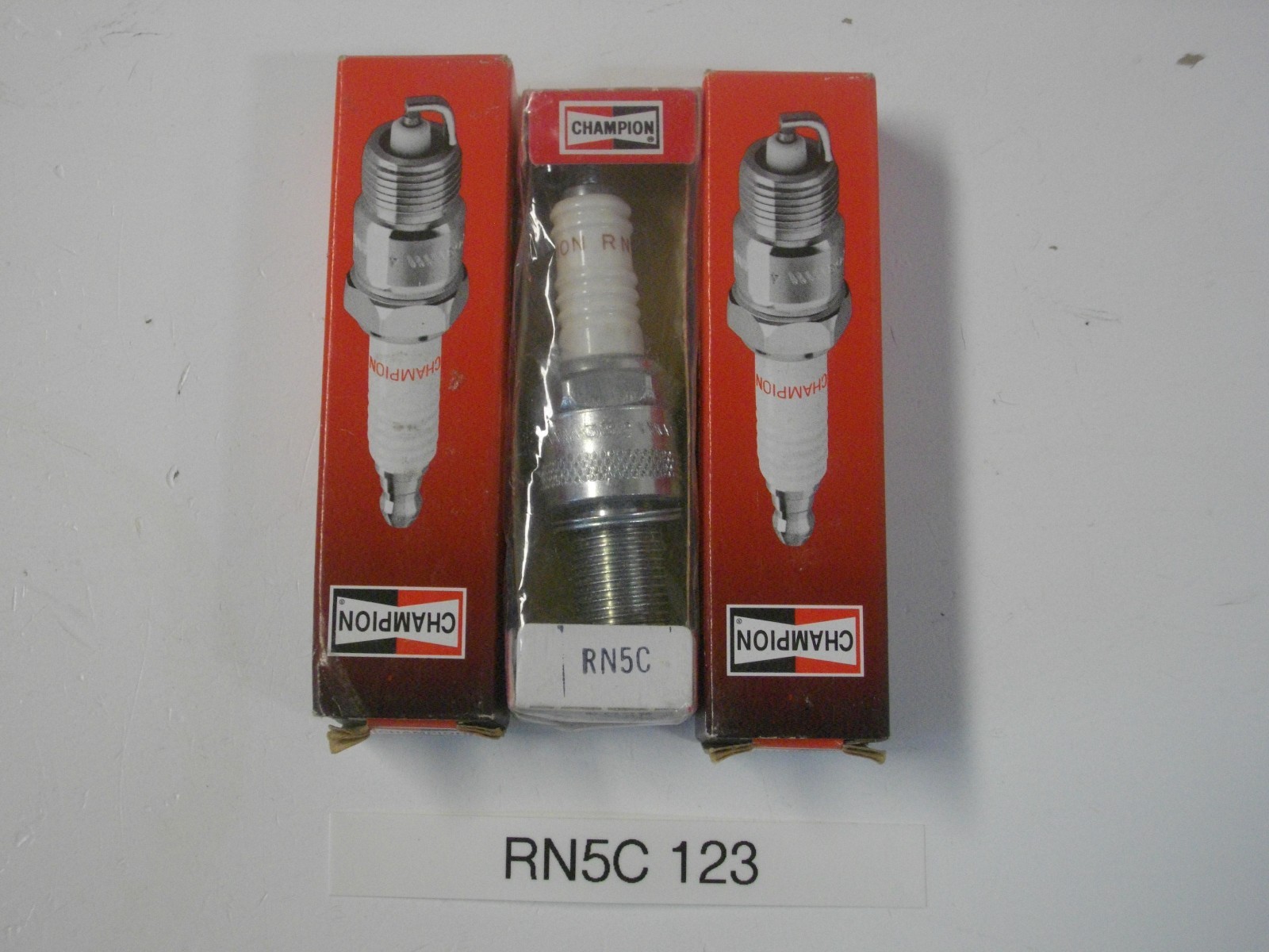 Champion Copper Plus Spark Plug RN5C / 123 Pack of 3 Each