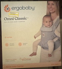 Portabebés Ergobaby 360 Omni Gris Perla 0-48 Meses 7-45lbs Caja Abierta