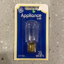 GE 25w Appliance Light Bulb double contact Bayonet Base 25T8 DC T8