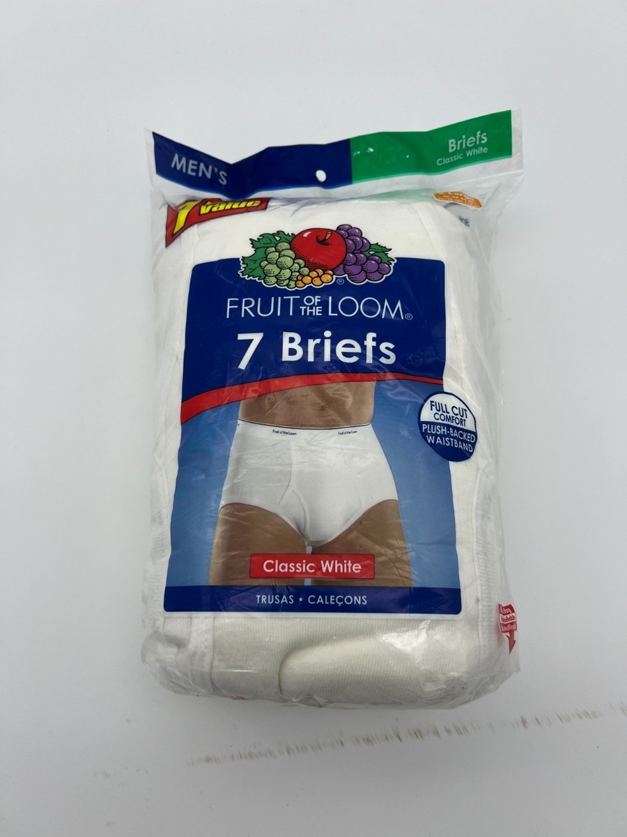 Fruit of the Loom Mens Brief - White, XL, 7-Pack for sale online