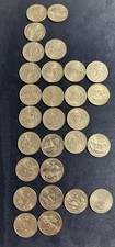 28 Verschiedene US Quarter Dollar National Pa...