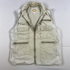 Vintage Banana Republic Vest Men L Khaki Photographer Safari 90s Grunge stains