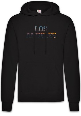 Los Angeles Herren Hoodie California Kalifornien Venice LA Beach Skyline Stadt