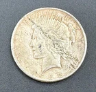1925-S Peace Lady Liberty Silver Dollar/Fine Circulated