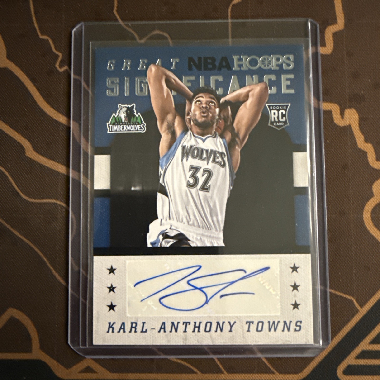 Karl-Anthony Towns #GS-KA 2015-16 NBA Hoops Great SIGnificance