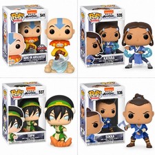 Avatar Funko Pop Set of 4 – Aang 541 SE, Katara 535, Toph 537, Sokka 536