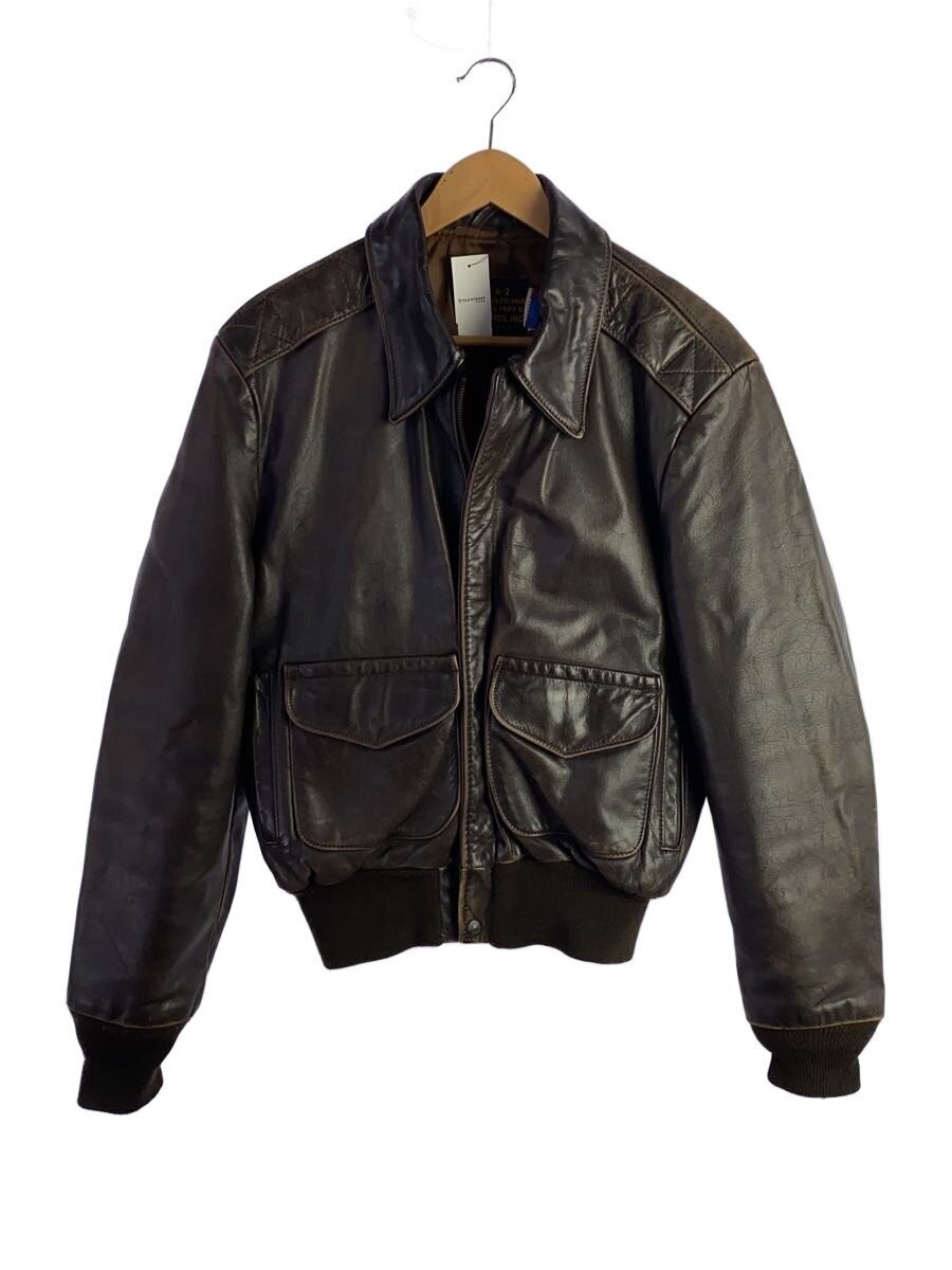 Schott Leather Jacket Blouson/40/Leather/Brw/Plain// 3368