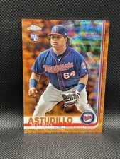 2019 Topps Chrome Willians Astudillo ORANGE WAVE /25 ROOKIE SSP #37 Refractor RC