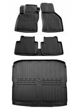 Gummimatten Fußmatten Kofferraumwanne für Skoda Superb 3 3V Kombi 2015-