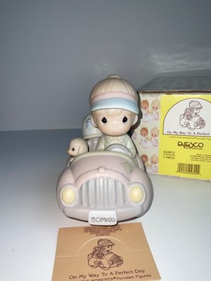 Vtg 1996 Precious Moments On My Way to a Perfect Day 5'' Girl in Car Boxed 522872