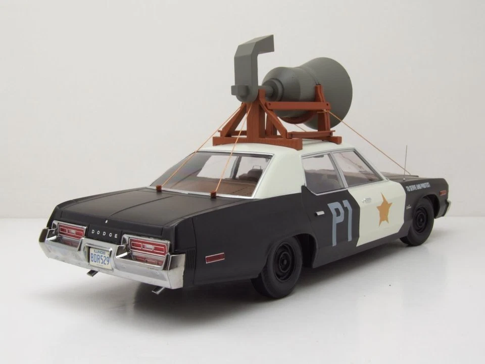 Dodge Monaco Blues Mobile Look-a-Like 1974 Con Altoparlante Modellino 1:18 Kk - Immagine 2 di 4