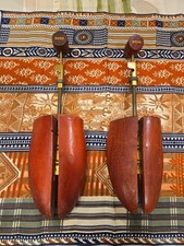 Vintage BOND Wooden Shoes Tree Stretchers Set of 2 See Photos and Description