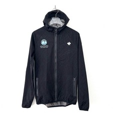 Rabbit Running Men's Swish Jacket Low Light Reflective Hooded Black Size Small