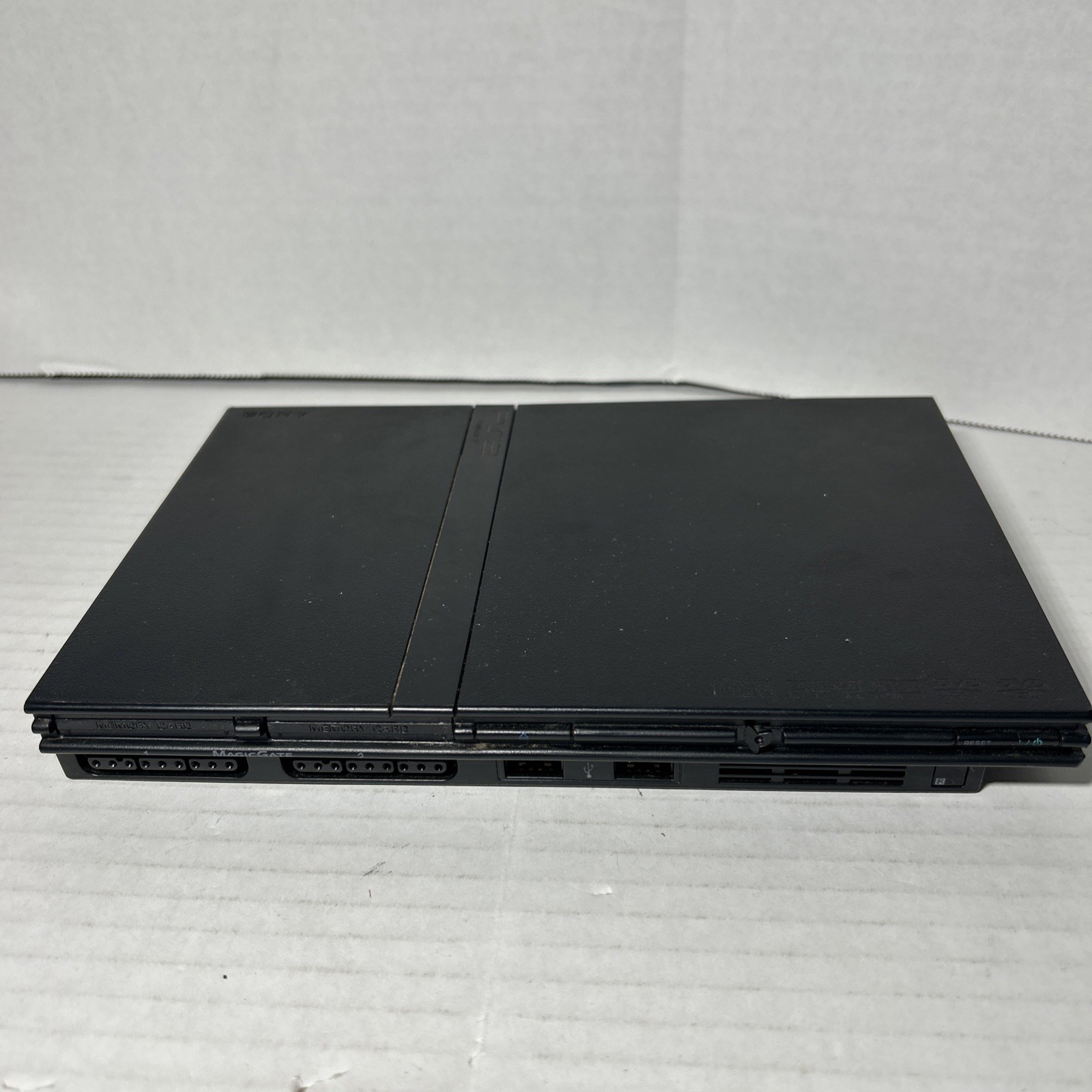 Sony PS2 Slim Black Console SCPH-75001 System Only For Parts Repair