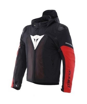 Dainese Super Sprint Tex Texil Jacke Motorrad schwarz/weiss/rot 58 Sommer belüft