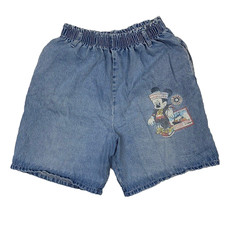 Vintage Mickey Unlimited Jerry Leigh High Rise Denim Stretch Shorts Size Large
