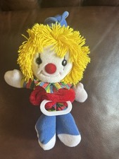 Vintage Dakin Clown Crib Pull Toy Plush Stuffed Musical song - This Old Man 1987