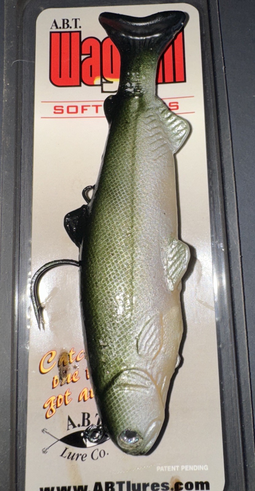 Rare ABT Lures Wagtail SS GR Hitch Swimbait 6" Swim Bait ROF 12 - Image 5