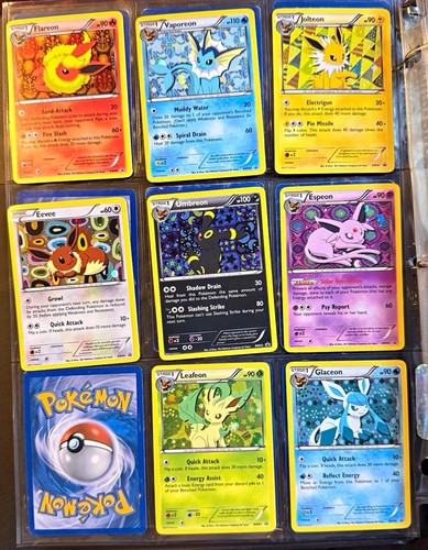 Pokemon TCG BW Black Star Promos Holo Promo Lot 8 Eevee Evolutions 2013