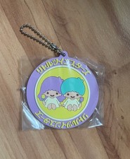 Sanrio Little Twin Stars Rubber Keychain Showa Retro Cafe Kawaii Unopened Rare