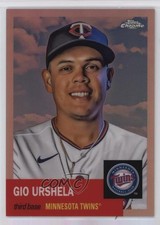 2022 Topps Chrome Platinum Anniversary Rose Gold Refractor 65/75 Gio Urshela 9bp