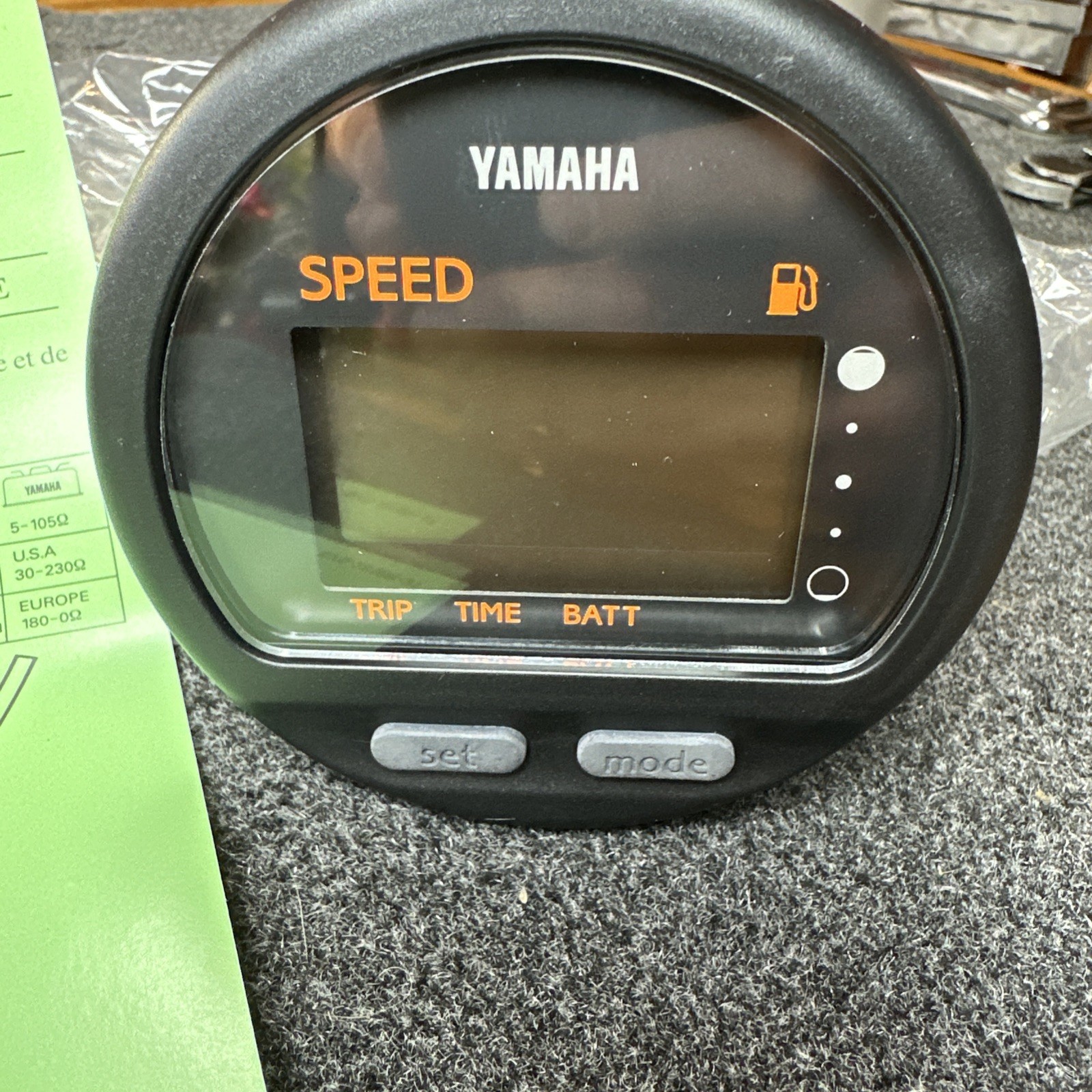 New Yamaha Marine Speedometer / Fuel Management Gauge OEM 6Y5