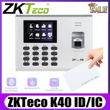 ZKTeco K40 TCP/IP Biometric Fingerprint Time Clock Access Control Terminal ID/IC