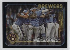 2024 Topps Series 2 Super Box Black Foil Milwaukee Brewers #533 11gl