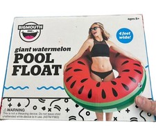 NEW BigMouth Giant Watermelon Pool Float Ring Tube