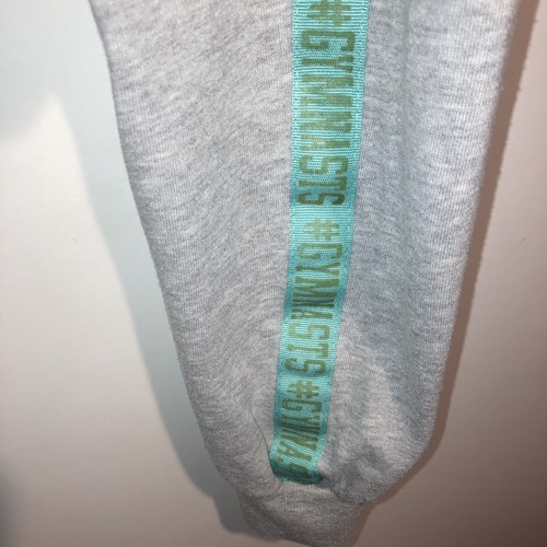 Bioworld Jogger Sweatpants Grey Color Unisex Kids Size XL 14 Gymnastics Logo - Picture 7 of 9