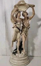  French - Signed Sculpture " L'Orage" By Brucha. 