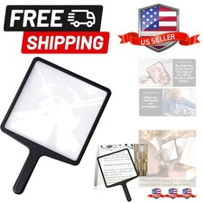 Full Page Magnifying Glass for Reading, 3X Square Handheld Fresnel Magnifying...