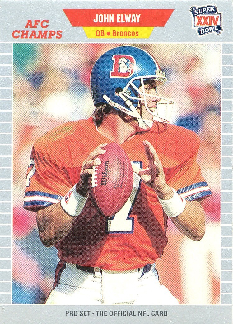 PRO-SET SUPER-BOWL SILVER John Elway  BRONCOS Stanford HOF