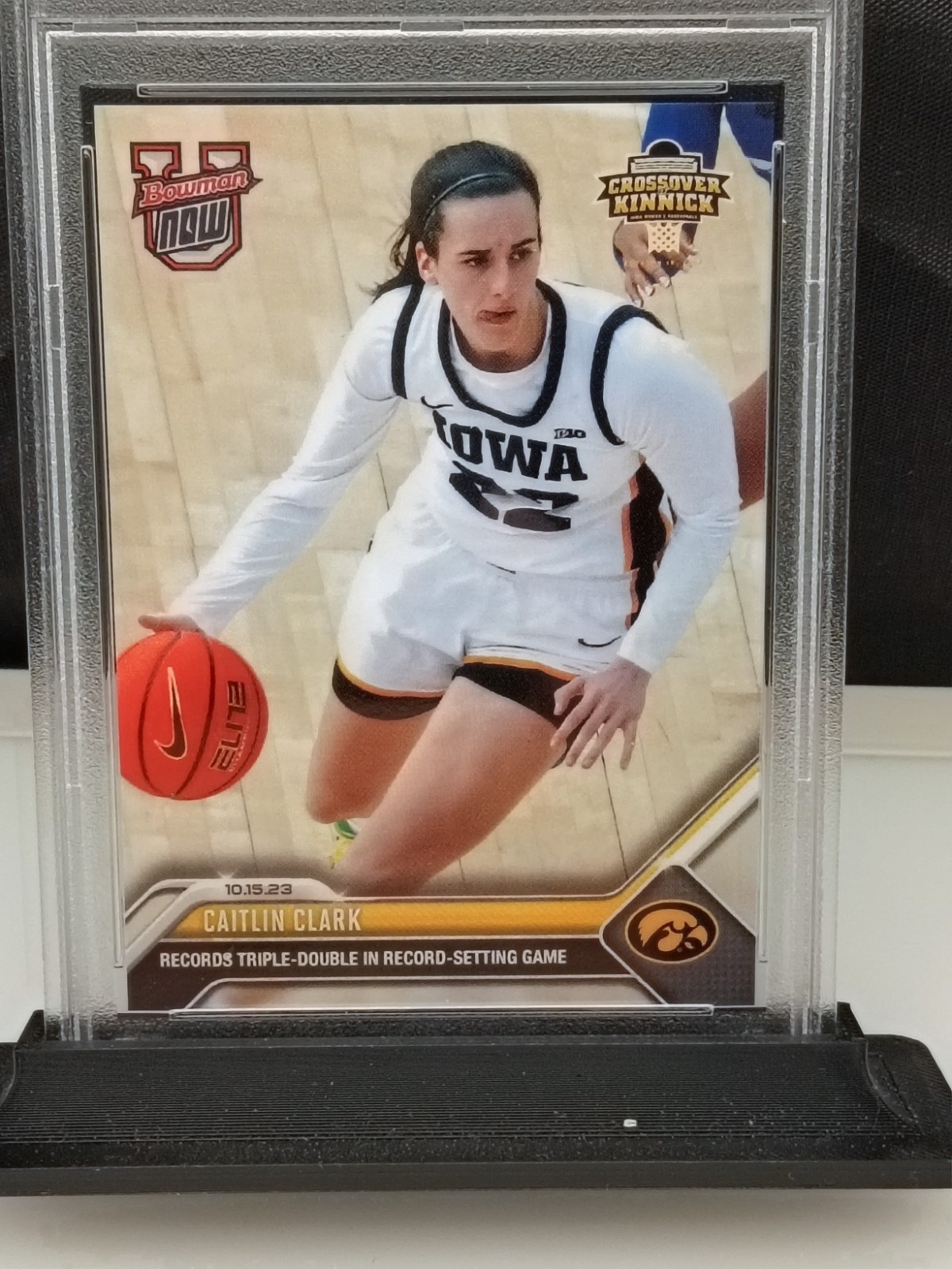 2023 BOWMAN U NOW # U12 CAITLIN CLARK CROSSOVER RC PSA 10 view 3