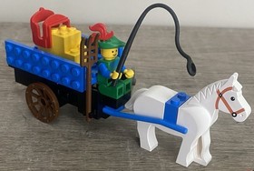 Lego Castle Forestmen 1877 Crusaders Cart 100% Complete 1990 Vintage no Box