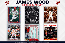 2025 Topps James Wood Chrome Base and Insert Rookie Card Lot (6) Nationals MLB