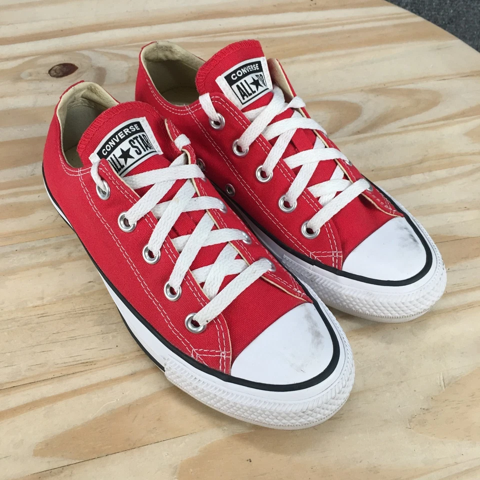 Zapatos Converse Mujer 6 Hombre 4 Chuck Taylor All Star Tenis Rojo Con Cordones M9696 Foto 3 de 4