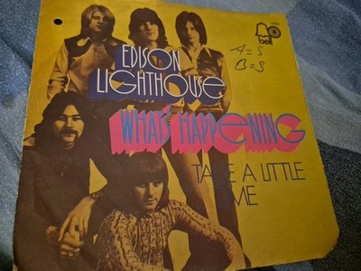 Single 7'' Edison Lighthouse - What's happening / Take a little time