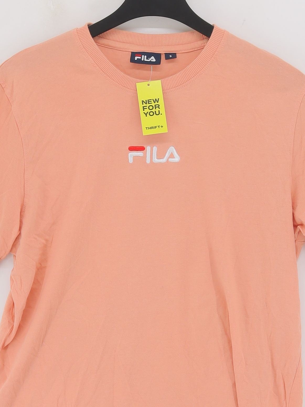 T shirt uomo Fila S arancione 100% cotone basic